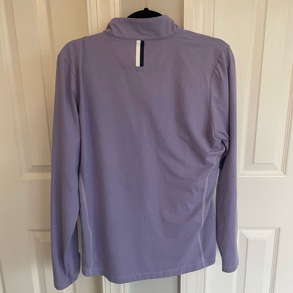 Rhoback Lavender Quarter-Zip Performance Top - Picture 5 of 7
